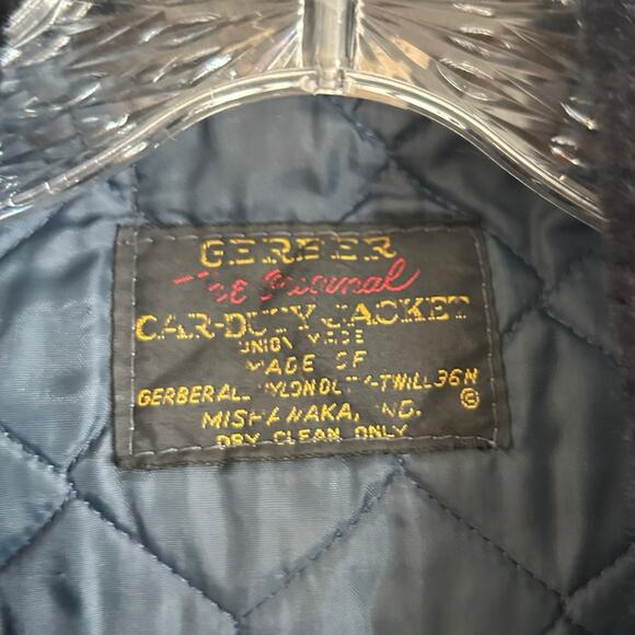 Vintage Black Twill Bomber Coat Mens Sz XL Nylon Faux Fur Collar Police Jacket - Picture 6 of 16